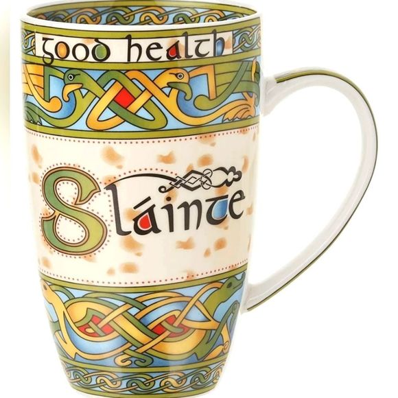Royal Tara Irish Slainte GoodHealth Mug Tea Cup Coffee Mug Bone China 14oz - Picture 2 of 5